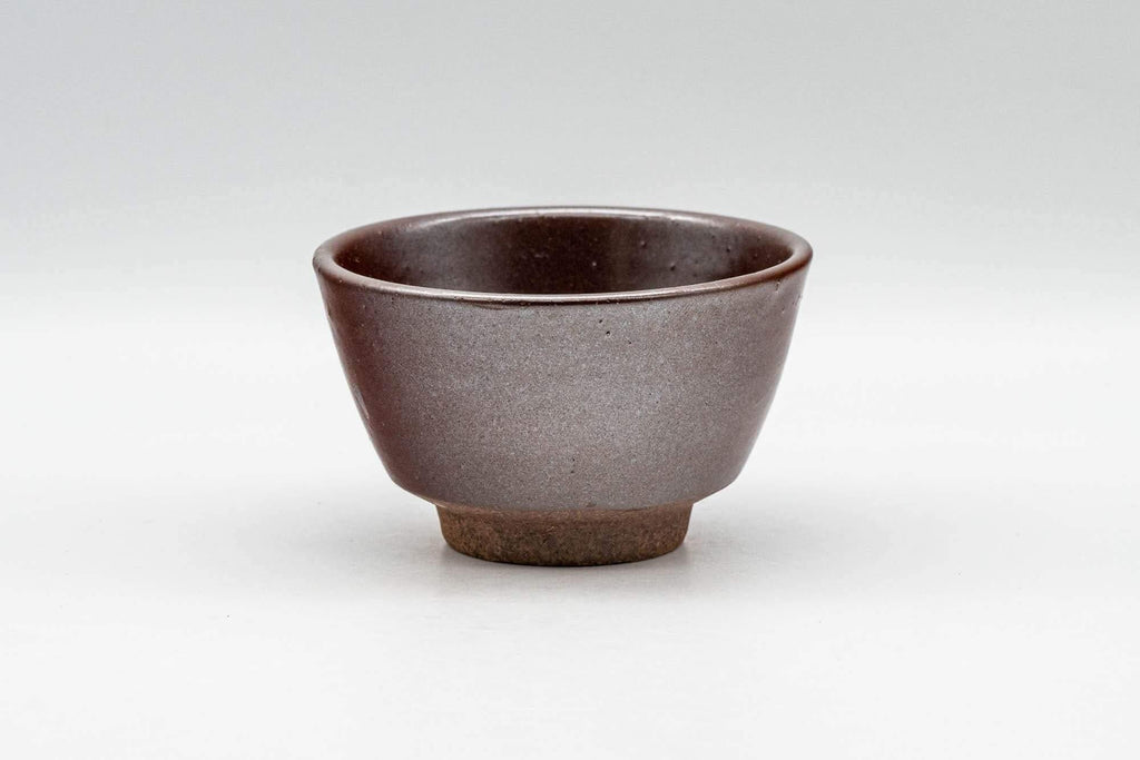 Japanese Teacup - Burgundy Red Glazed Yunomi - 80ml