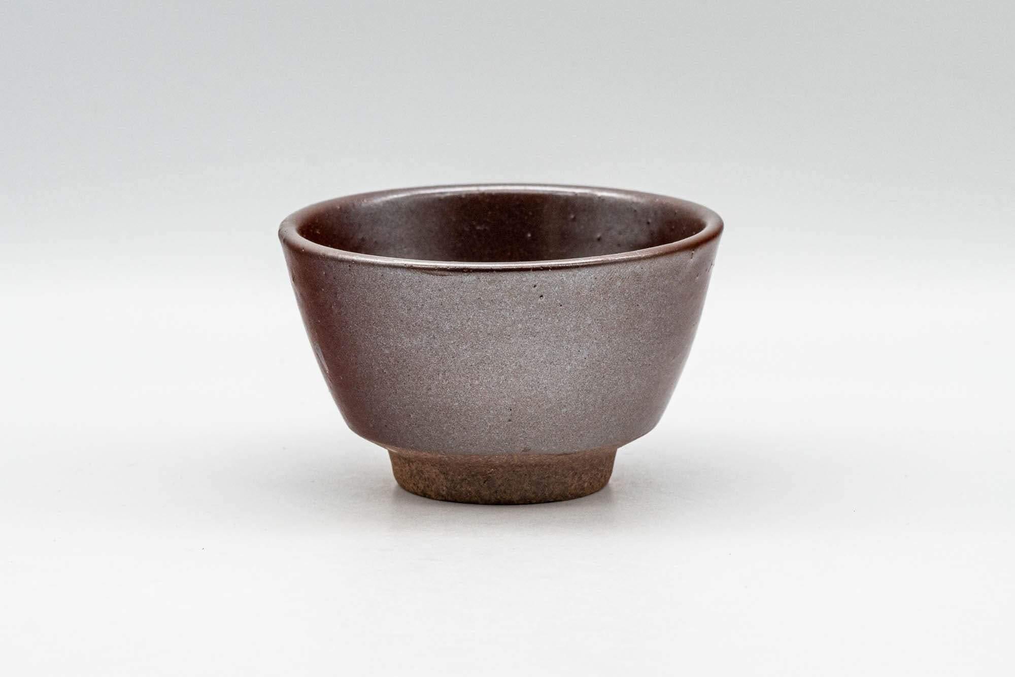 Japanese Teacup - Burgundy Red Glazed Yunomi - 80ml