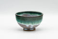 Japanese Teacup - Green Turquoise Drip-Glazed Yunomi - 90ml
