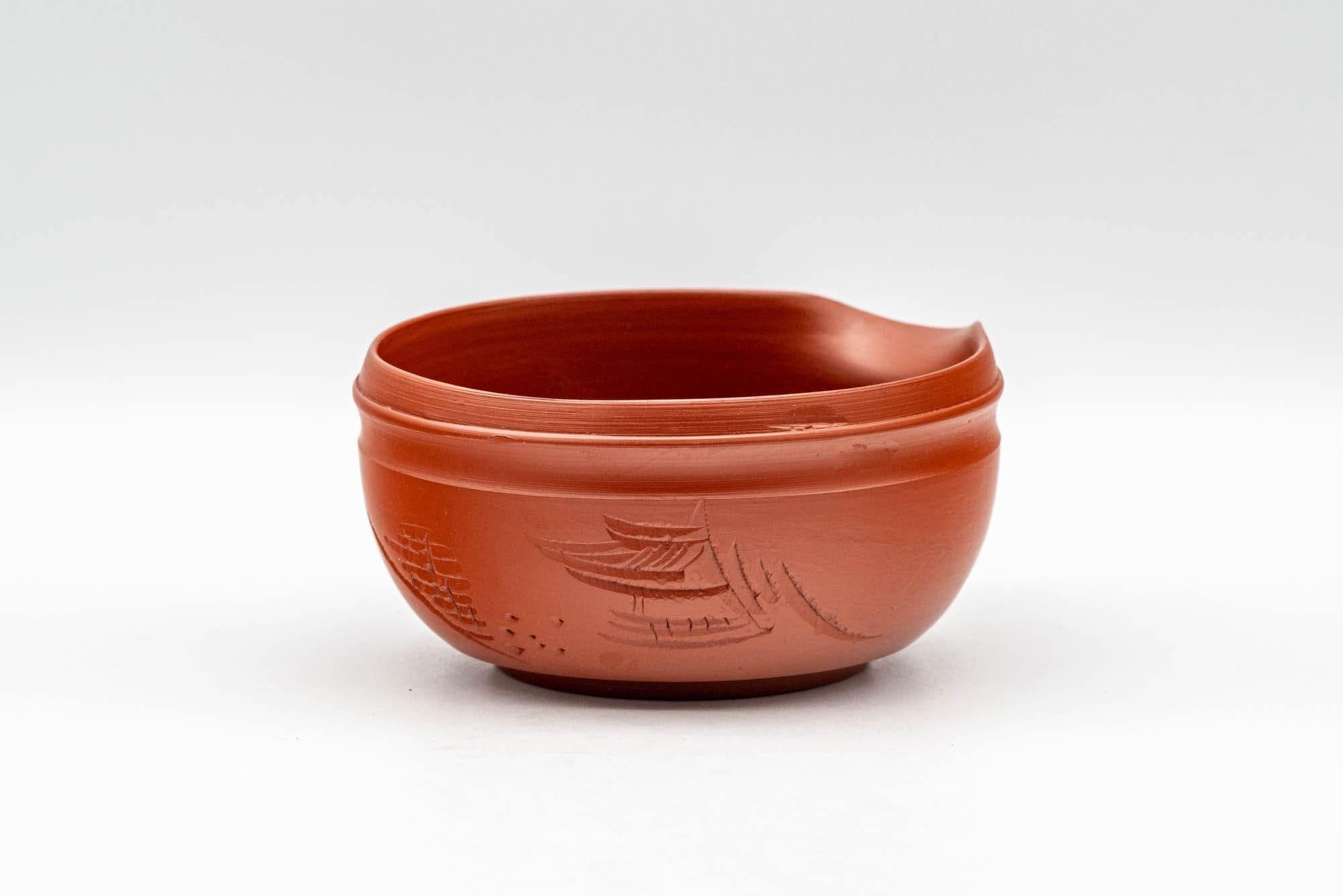 Japanese Katakuchi - Red Shudei Tokoname-yaki Water Cooler - 140ml