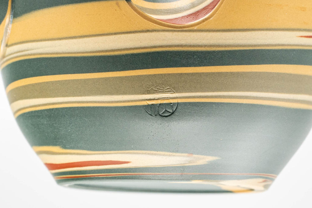 Japanese Kyusu - 練り込み Nerikomi Tokoname-yaki Do-ake Teapot  - 200ml