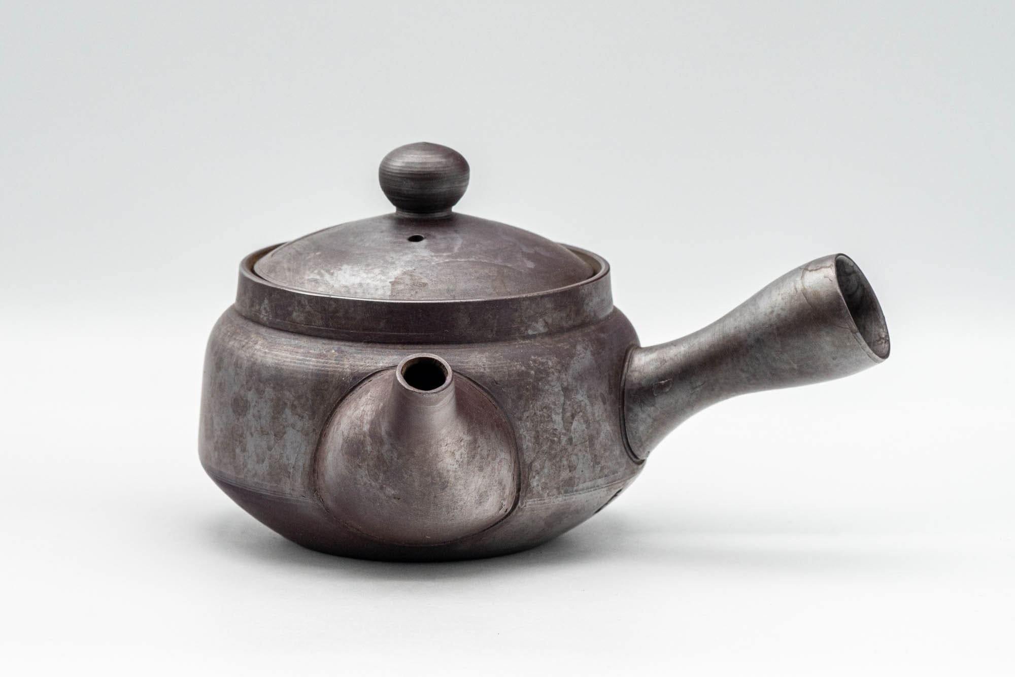 Japanese Kyusu - Floral Engraved Banko-yaki Debeso Teapot - 250ml