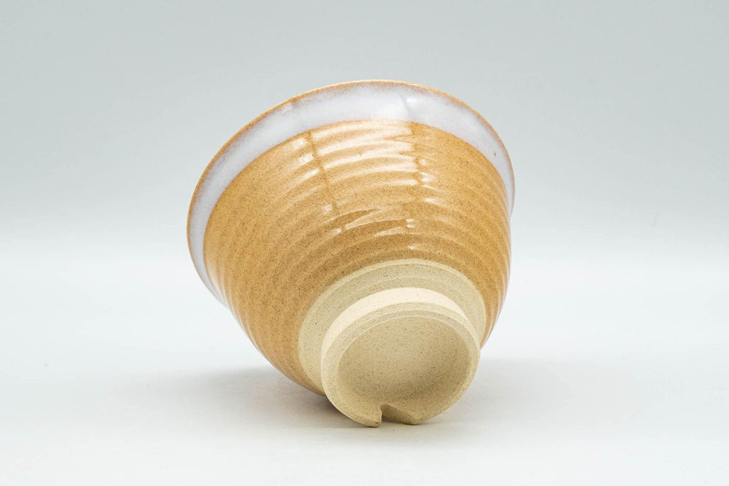 Japanese Teacup - Beige White Glazed Hagi-yaki Yunomi - 130ml