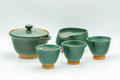 Japanese Tea Set - Houhin Teapot, Katakuchi Water Cooler, and 3 Yunomi Teacups