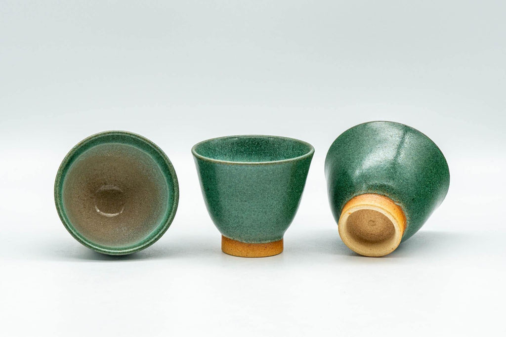 Japanese Tea Set - Houhin Teapot, Katakuchi Water Cooler, and 3 Yunomi Teacups