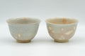 Japanese Teacups - Pair of Gohonte Hagi-yaki Yunomi - 120ml