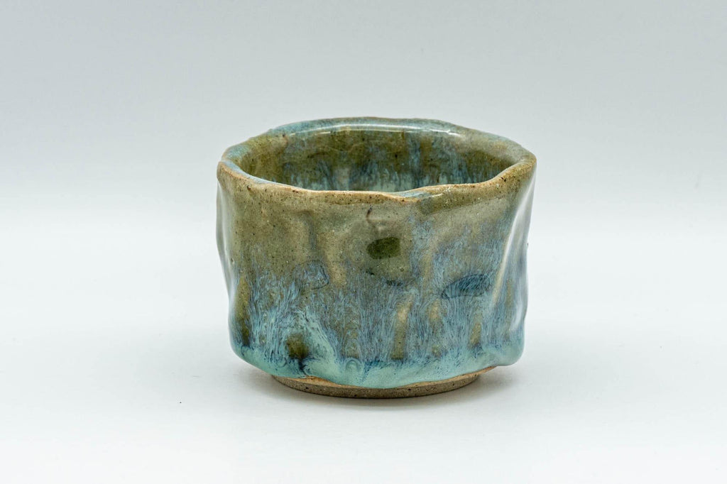 Japanese Teacup - Turquoise Wabi-Sabi Yunomi - 90ml