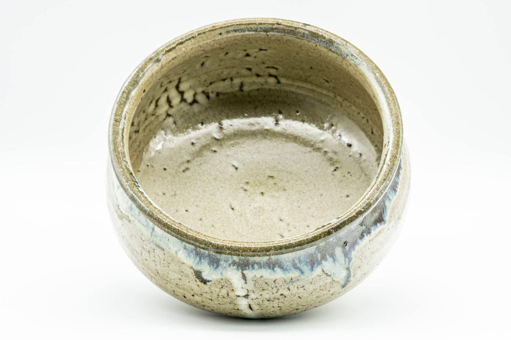 Japanese Kensui - Beige Blue Shino Glazed Water Bowl - 750ml