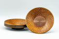 Japanese Chataku - Set of 5 Outward Spiral Plastic Tea Saucers
