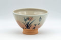 Japanese Matcha Bowl - Floral Calligraphy Gohonte Kyo-yaki Chawan - 300ml