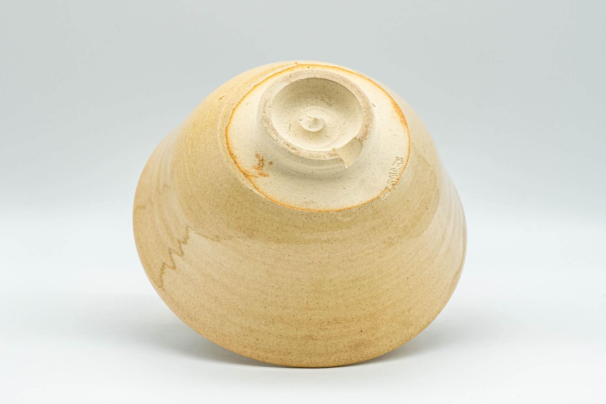 Japanese Matcha Bowl - Beige Drip-Glazed Hagi-yaki Chawan - 300ml