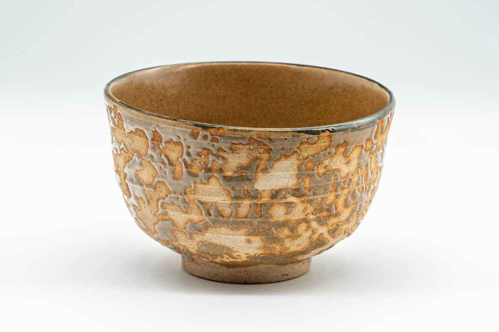 Japanese Matcha Bowl - Textured Ash-Glazed Wan-nari Chawan - 400ml