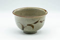 Japanese Matcha Bowl - Grey Tea Leaves Komogai-nari Chawan - 300ml