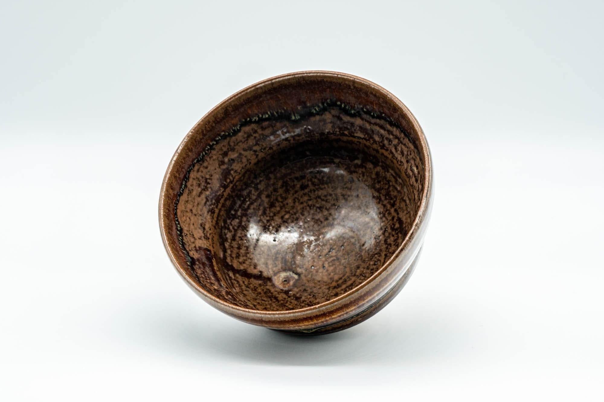 Japanese Matcha Bowl - Umber Iron Glazed Ido-gata Chawan - 300ml
