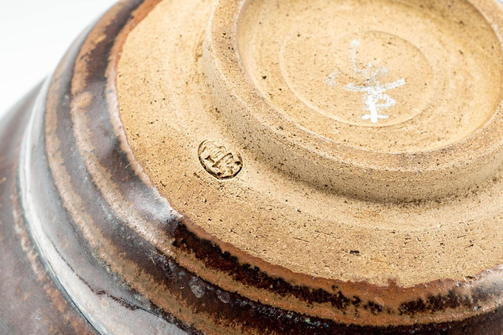 Japanese Matcha Bowl - Umber Iron Glazed Ido-gata Chawan - 300ml