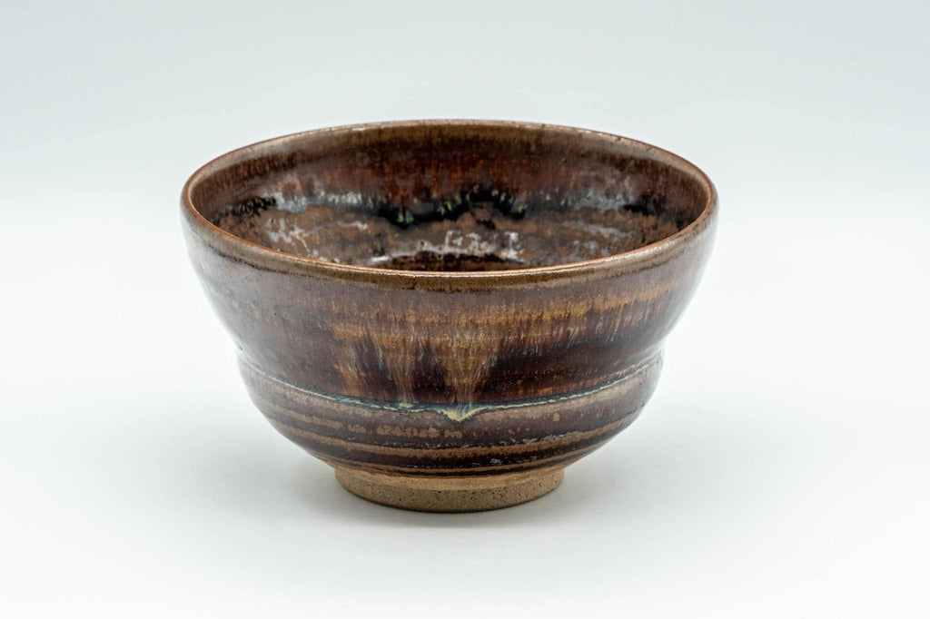 Japanese Matcha Bowl - Umber Iron Glazed Ido-gata Chawan - 300ml