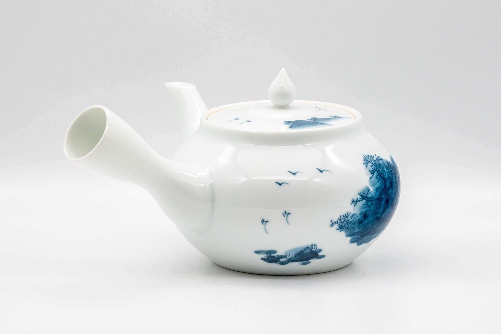 Japanese Tea Set - 畑萬陶苑 Hataman Toen - Arita-yaki Porcelain Debeso Kyusu with 2 Yunomi Teacups