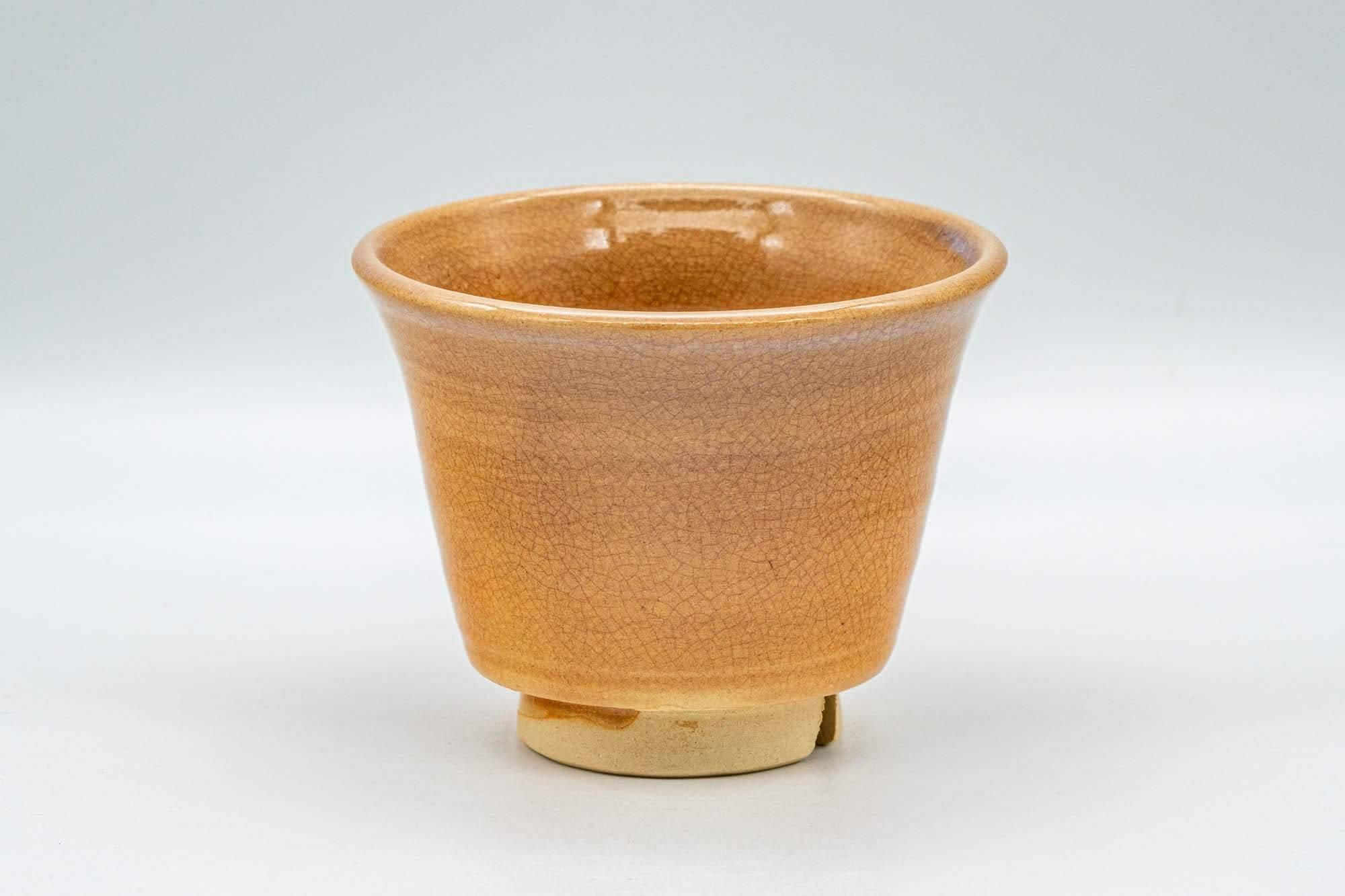 Japanese Teacup - Crazed Beige-Orange Hagi-yaki Yunomi - 150ml