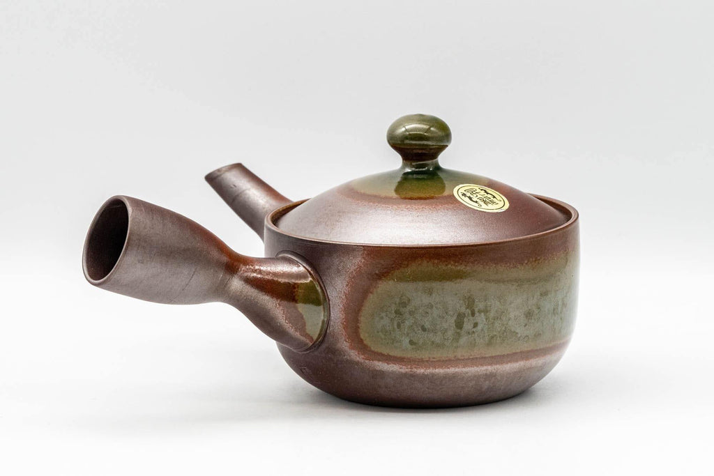 Japanese Kyusu - 昇龍窯 Shoryu Kiln Green Glazed Banko-yaki Teapot - 230ml