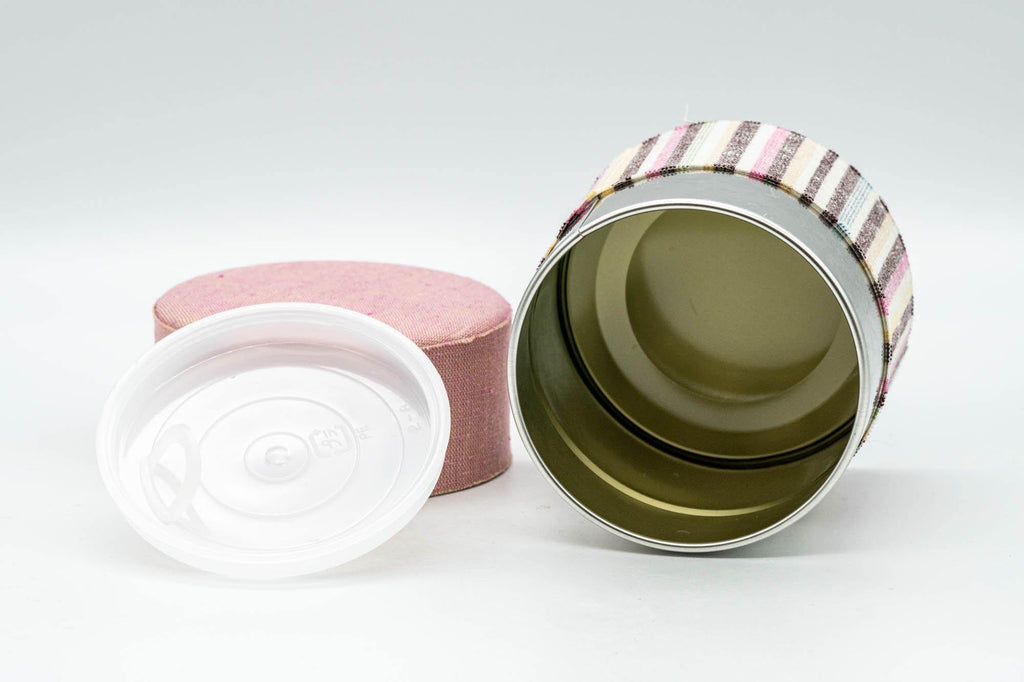 Japanese Chazutsu - Pink Striped Tea Canister - 250ml