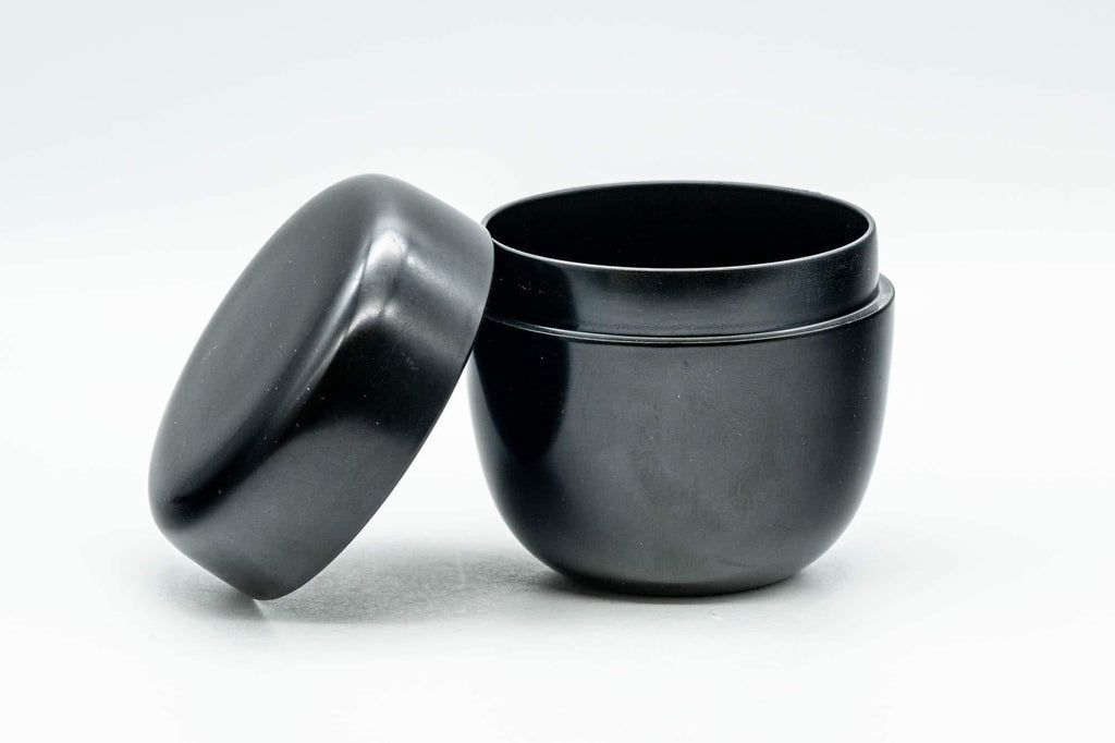 Japanese Natsume - Black Urushi Lacquer Tea Caddy - 100ml
