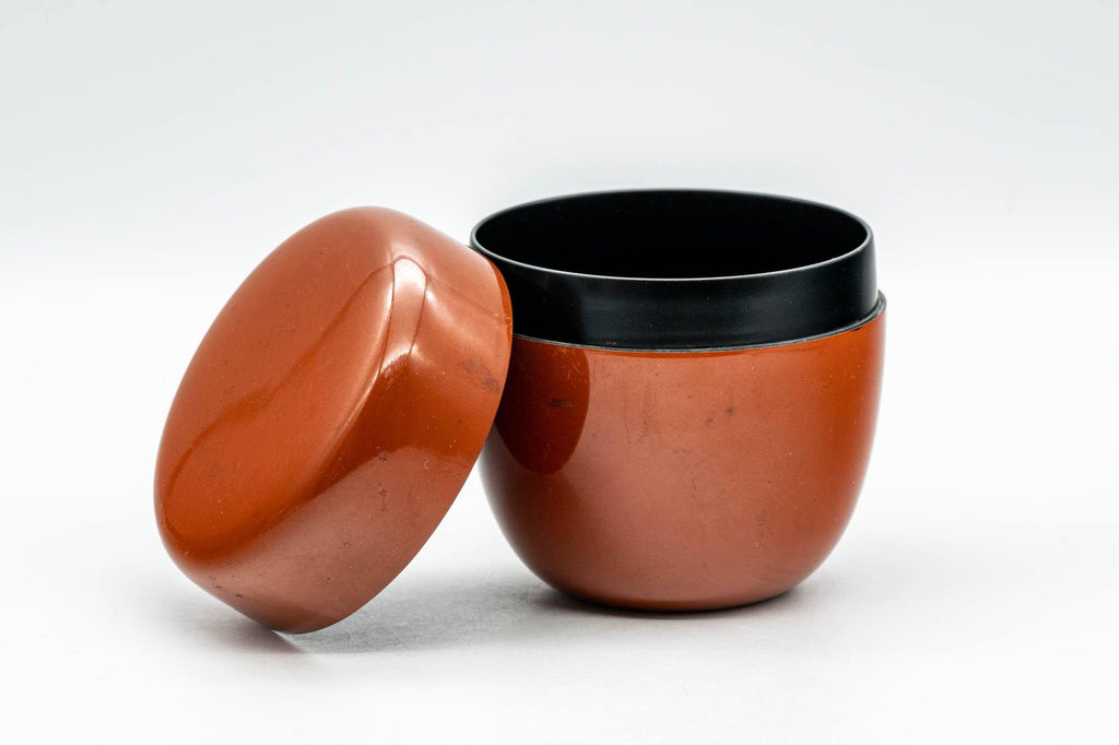 Japanese Natsume - Orange Lacquer Matcha Tea Caddy - 100ml