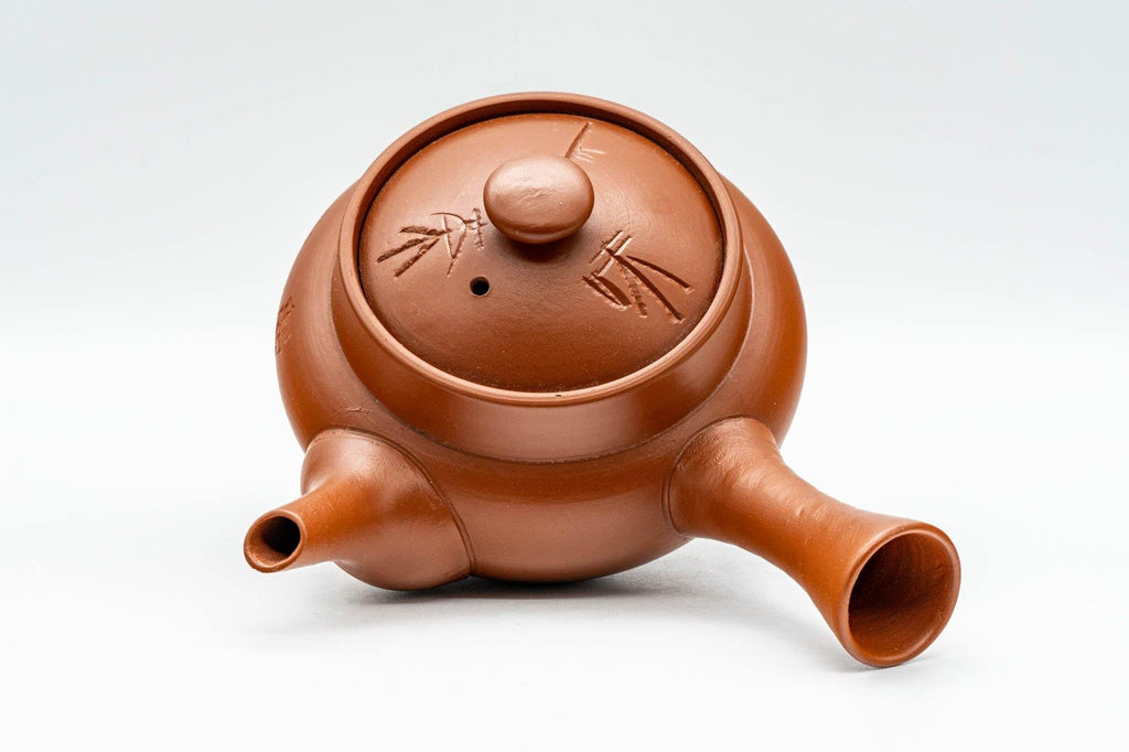 Japanese Kyusu - Kanji Engraved Tokoname-yaki Debeso Teapot - 230ml