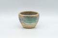 Japanese Teacup - Green and White Glazed Guinomi - 25ml