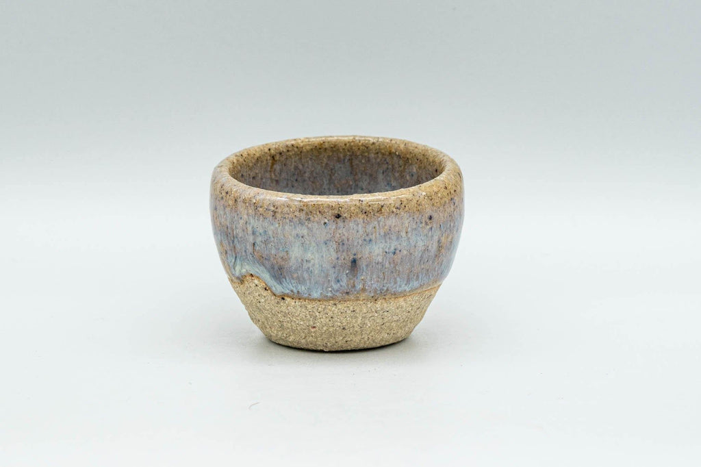 Japanese Teacup - Green and White Glazed Guinomi - 25ml