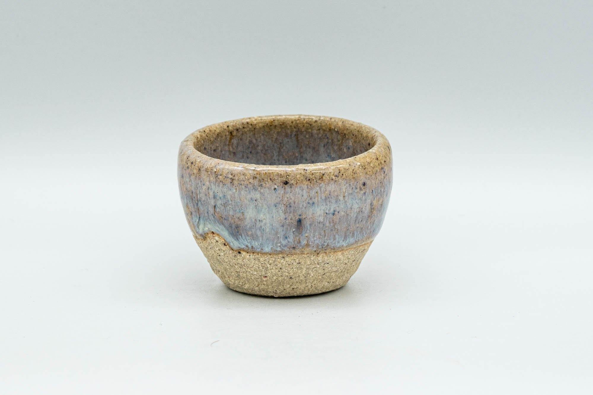Japanese Teacup - Green and White Glazed Guinomi - 25ml