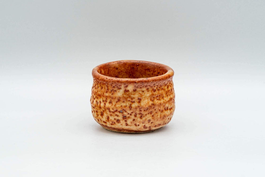 Japanese Teacup - Orange Shino Glazed Guinomi - 40ml