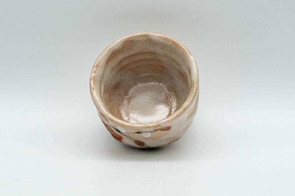 Japanese Teacup - Floral Pink Wabi-Sabi Guinomi - 30ml