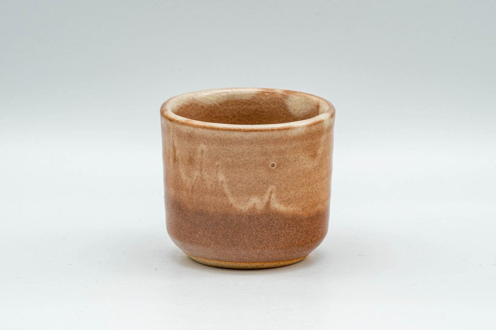 Japanese Teacup - Beige Tsutsu-gata Hagi-yaki Guinomi - 50ml