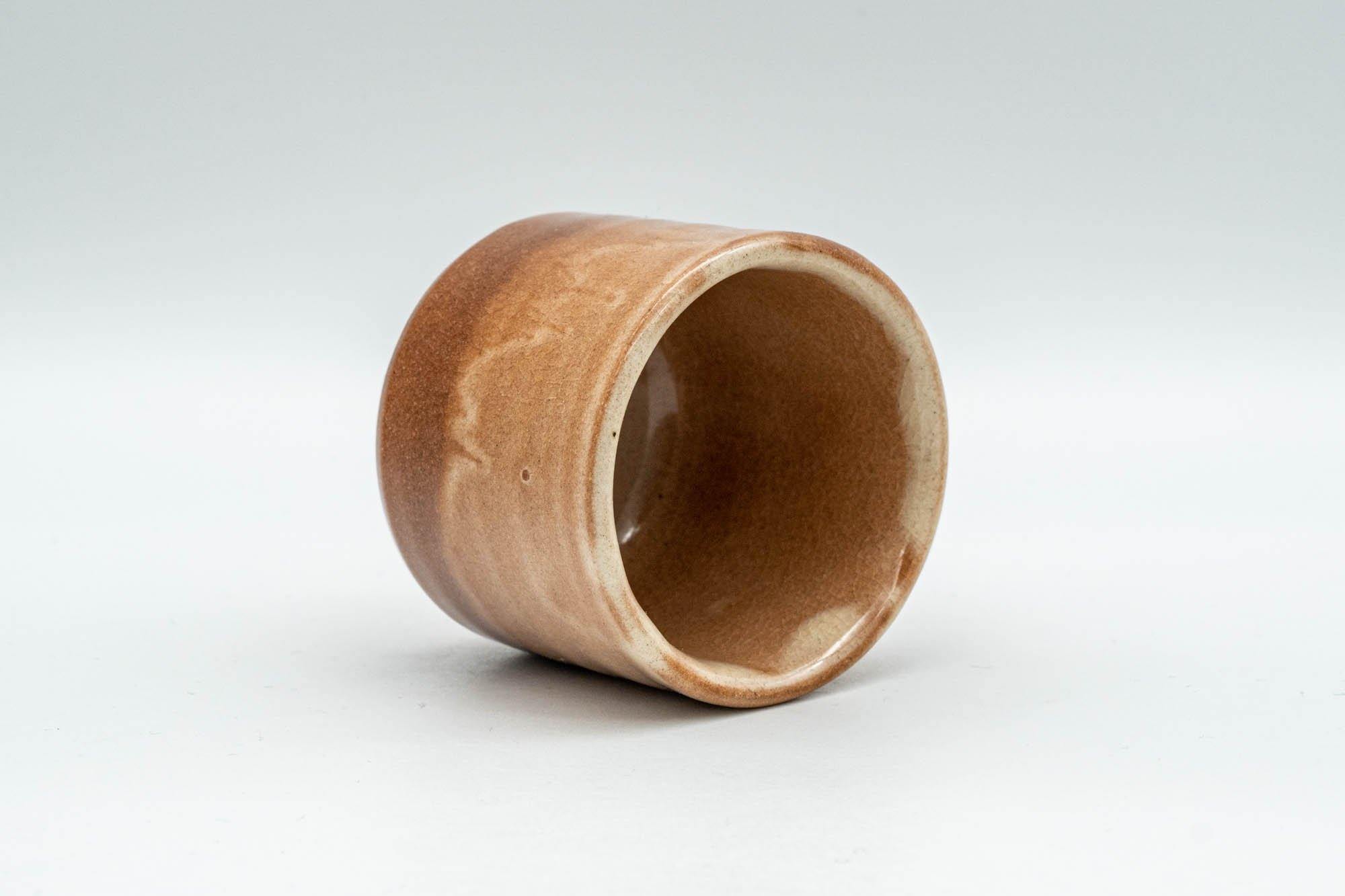 Japanese Teacup - Beige Tsutsu-gata Hagi-yaki Guinomi - 50ml