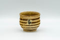 Japanese Teacup - Yellow Glazed Spiral Guinomi - 60ml