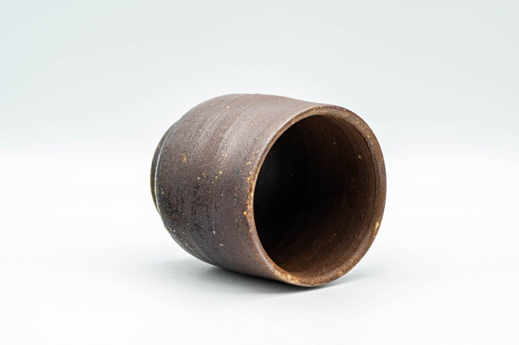 Japanese Teacup - Brown Textured Tsutsu-gata Bizen-yaki Yunomi - 200ml