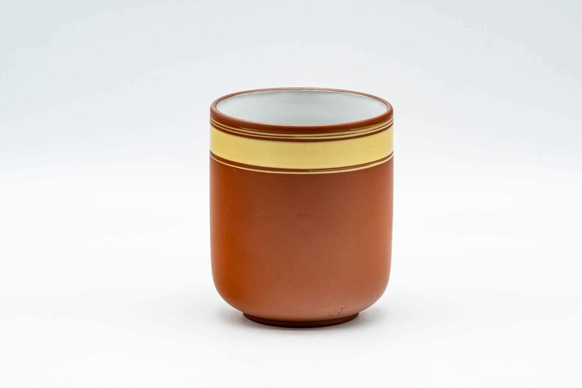 Japanese Teacups - Set of 4 Striped Tokoname-yaki Yunomi - 125ml