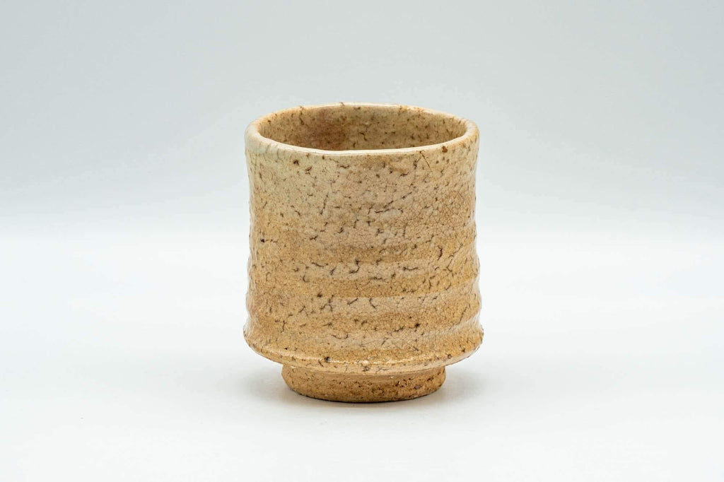 Japanese Teacup - Ribbed Hagi-yaki Yunomi - 175ml