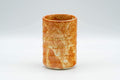 Japanese Teacup - Orange Shino Glazed Tsutsu-gata Yunomi - 130ml