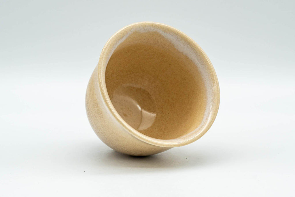Japanese Teacup - Beige White Drip-Glazed Hagi-yaki Yunomi  - 90ml