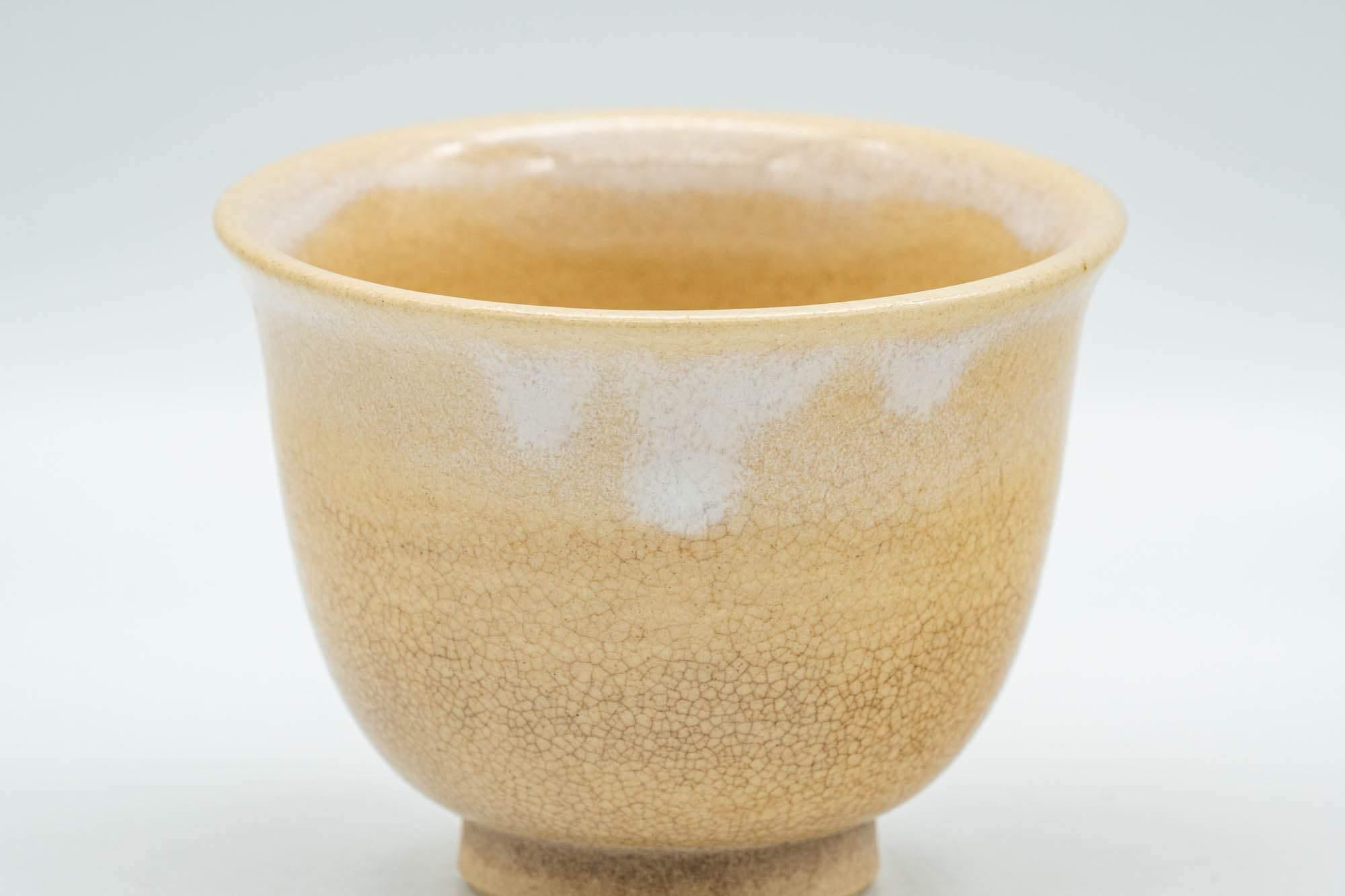 Japanese Teacup - Beige White Drip-Glazed Hagi-yaki Yunomi  - 90ml