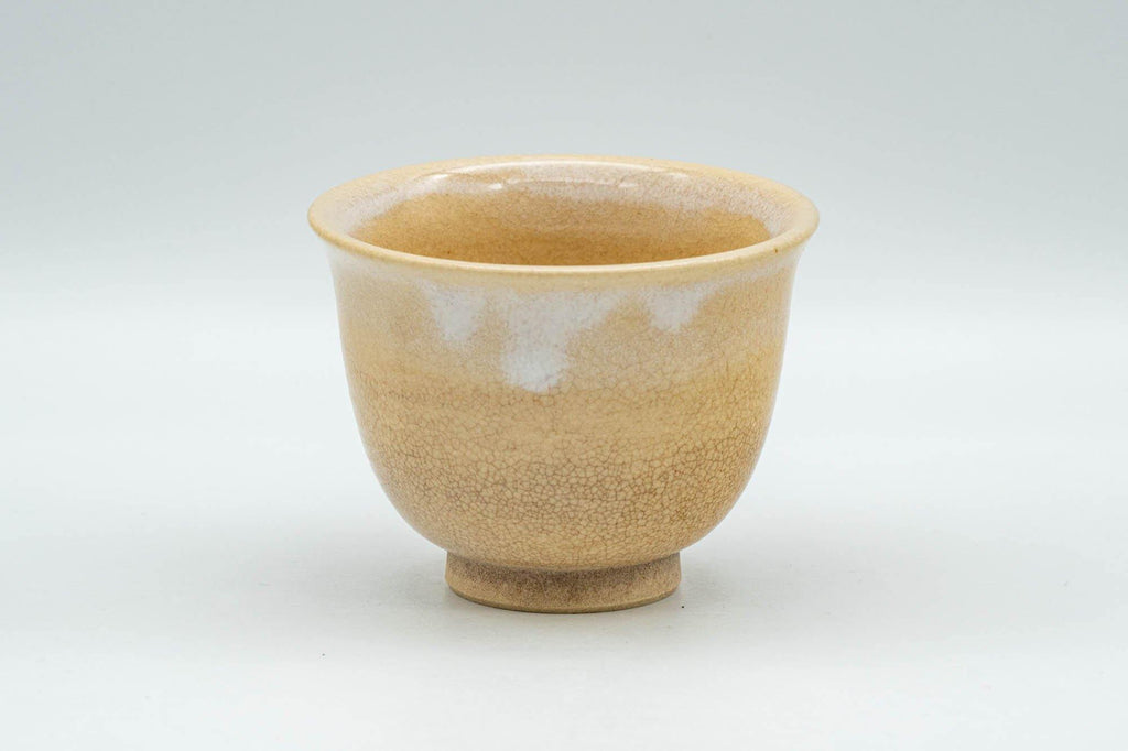 Japanese Teacup - Beige White Drip-Glazed Hagi-yaki Yunomi  - 90ml