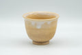 Japanese Teacup - Beige White Drip-Glazed Hagi-yaki Yunomi  - 90ml
