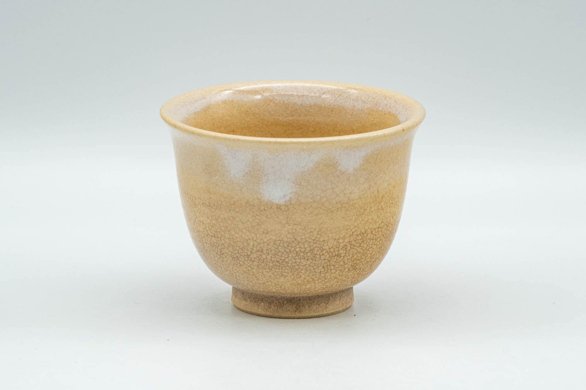 Japanese Teacup - Beige White Drip-Glazed Hagi-yaki Yunomi  - 90ml