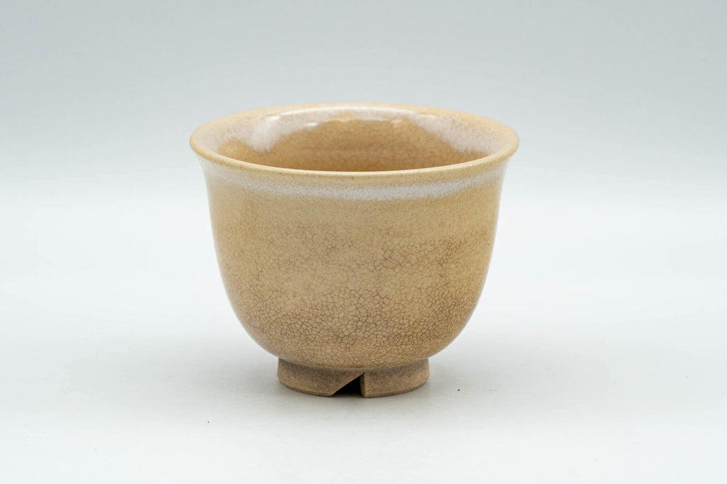 Japanese Teacup - Beige White Drip-Glazed Hagi-yaki Yunomi  - 90ml