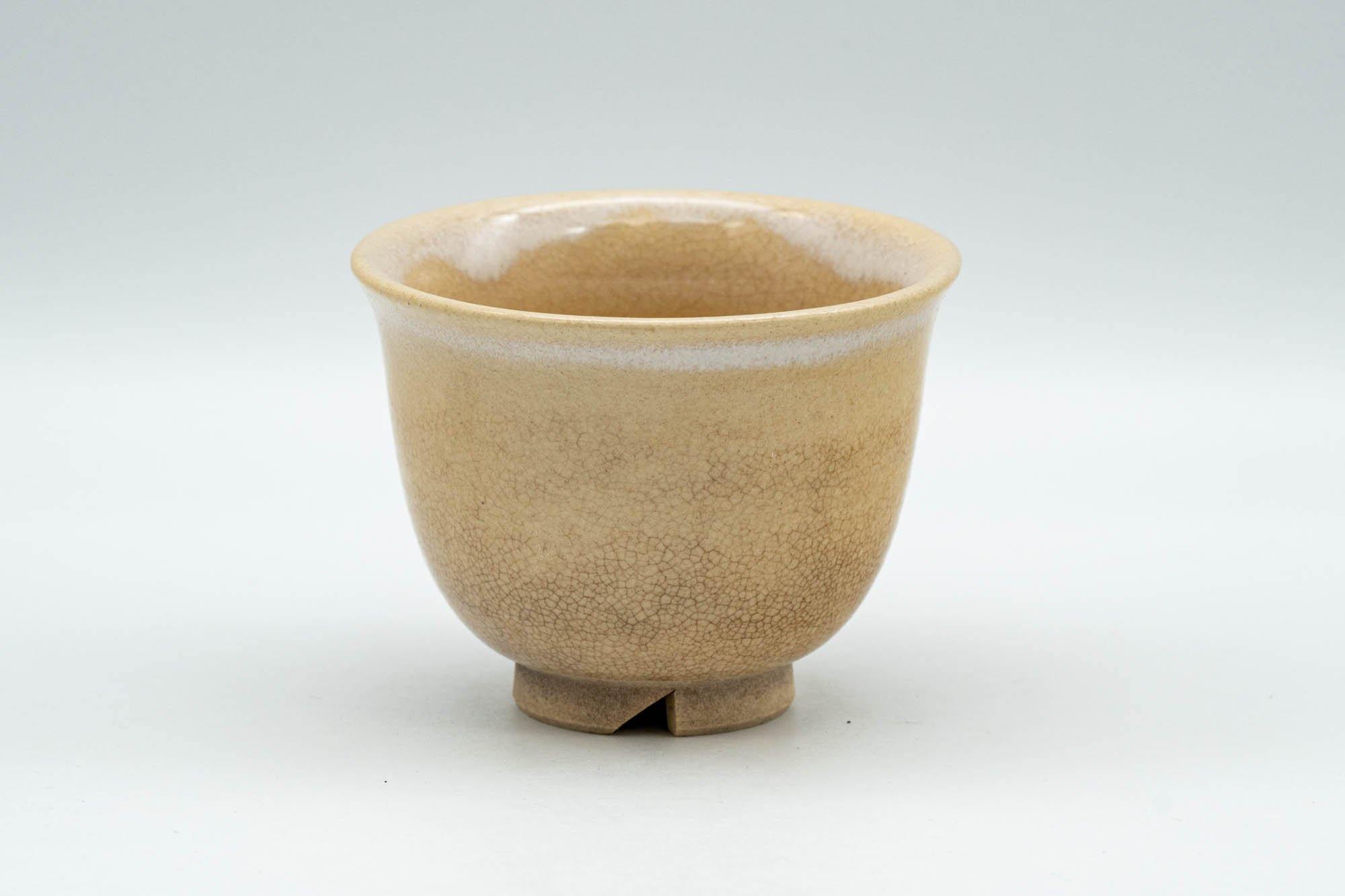Japanese Teacup - Beige White Drip-Glazed Hagi-yaki Yunomi  - 90ml