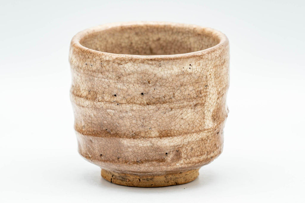 Japanese Teacup - Milky Beige Glazed Hagi-yaki Guinomi - 65ml