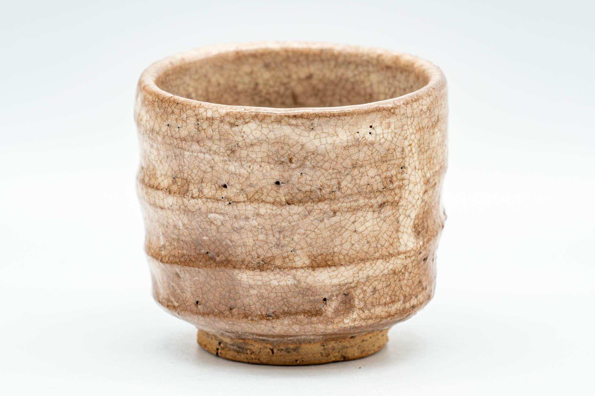 Japanese Teacup - Milky Beige Glazed Hagi-yaki Guinomi - 65ml