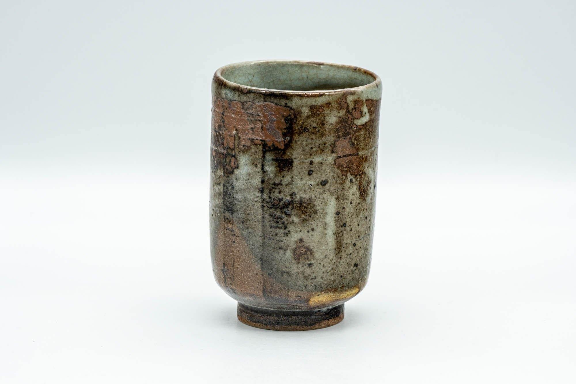 Japanese Teacup - Brown and Grey Patterned Yunomi - 190ml