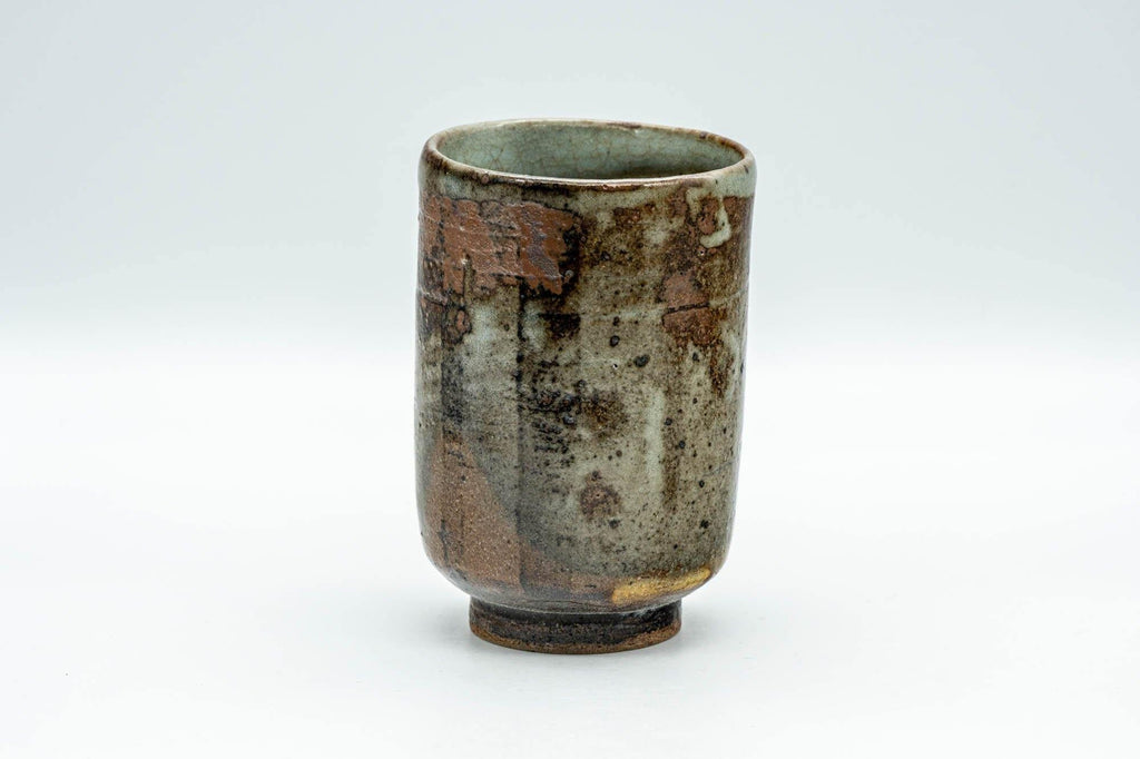 Japanese Teacup - Brown and Grey Patterned Yunomi - 190ml